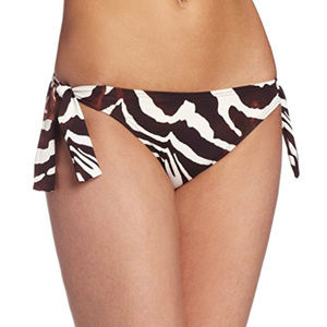 NWT La Blanca bikini bottoms 14 zebra Ivory Coast